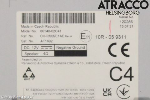 Toyota COROLLA 19- Stereo Radio Med Cd