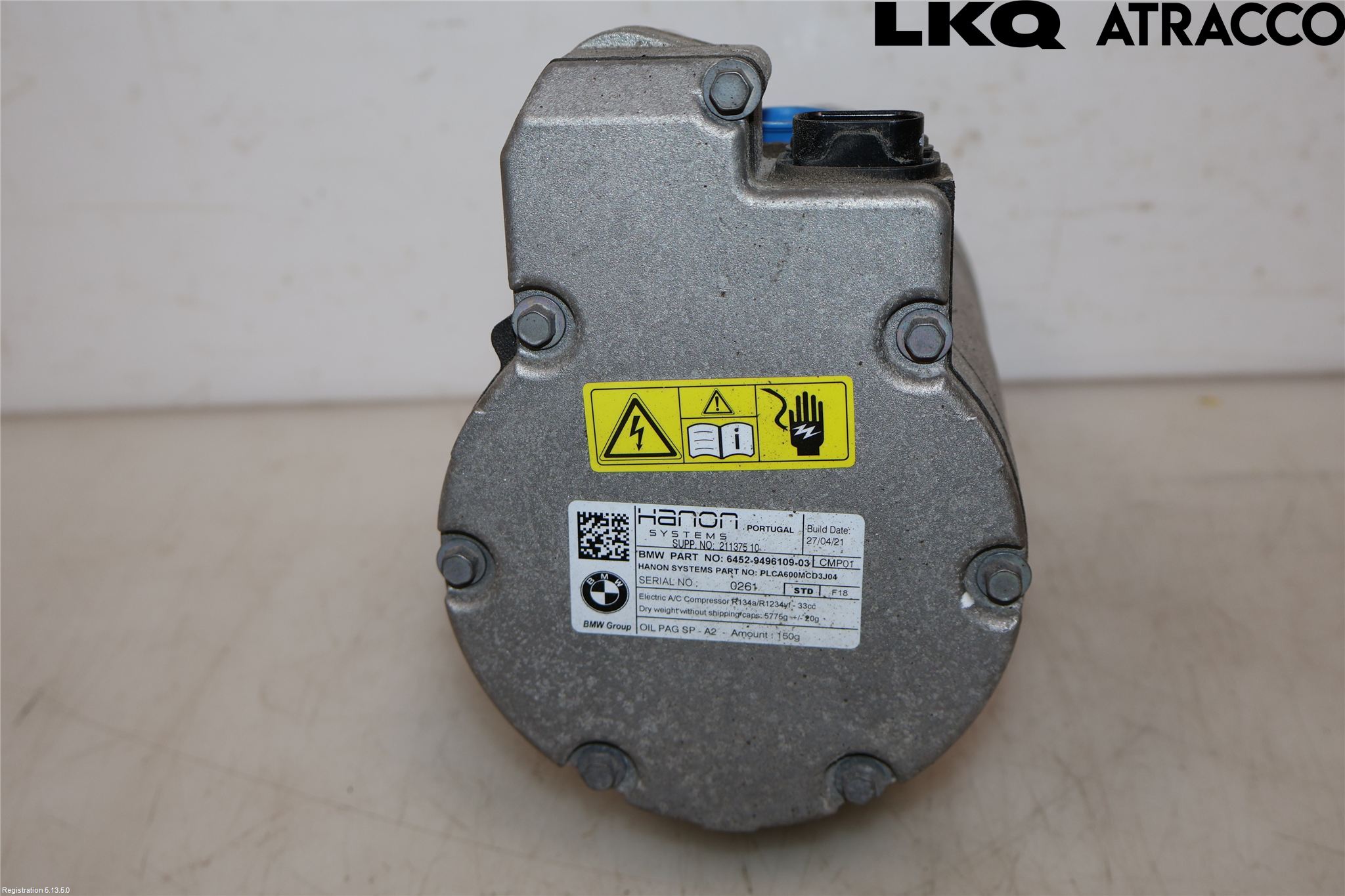 BMW 5 G30/G31/F90 17-23 Varme Ac Kompressor