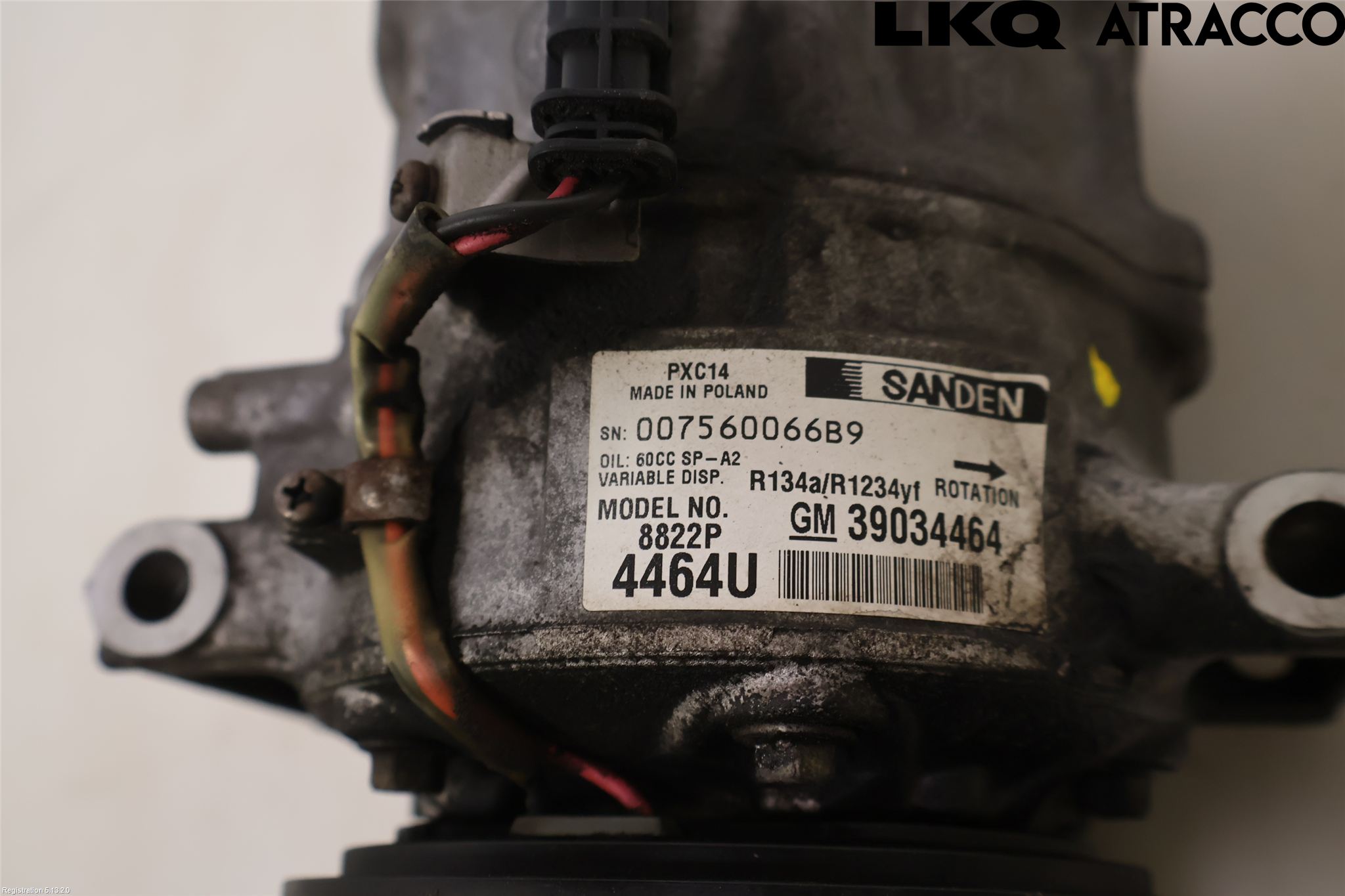 Opel INSIGNIA 09-16 Varme Ac Kompressor