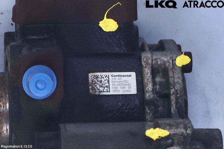 Volkswagen VW GOLF VI 09-13 Drivstoff Dieselpumpe Hoved
