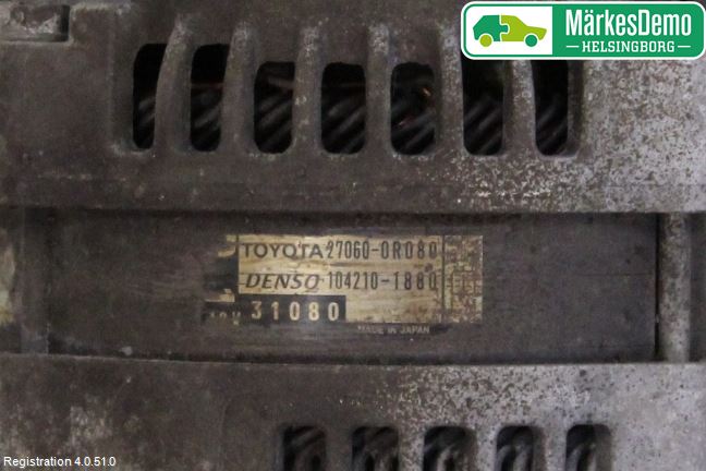 Toyota AVENSIS 09-15 Dynamo