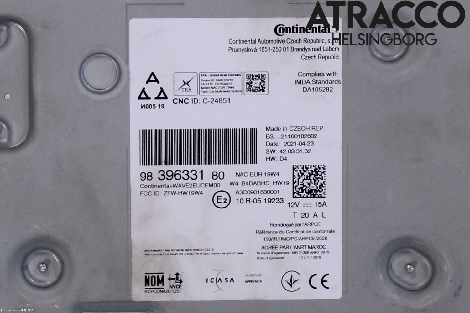 Citroen C4/E-C4 C4X/E-C4X III 21- Stereo Radio