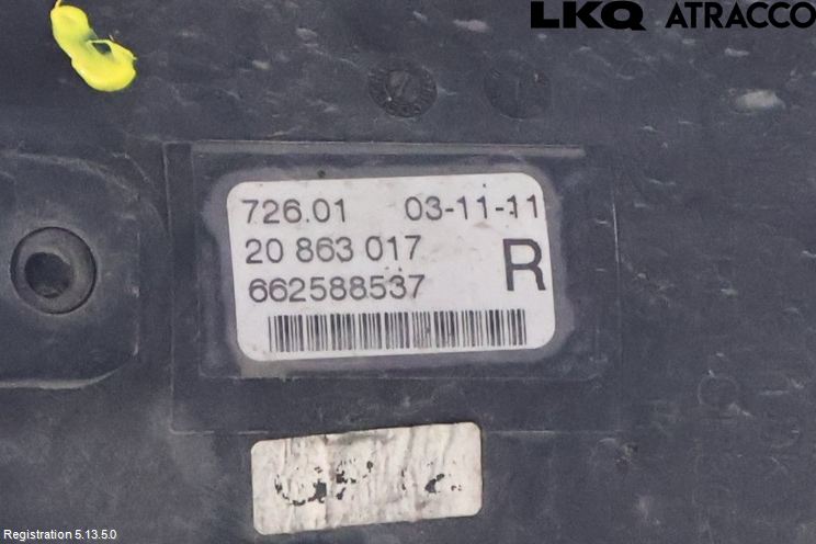 Opel ZAFIRA C 12-19 Frontlykt-Kurve-Tåkelys