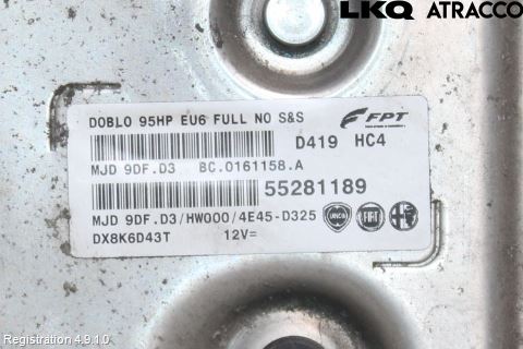 Fiat DOBLO CARGO Styreenhet Dieselpumpe