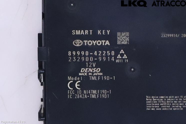 Toyota RAV4 19- Styrenhet Nyckellös System