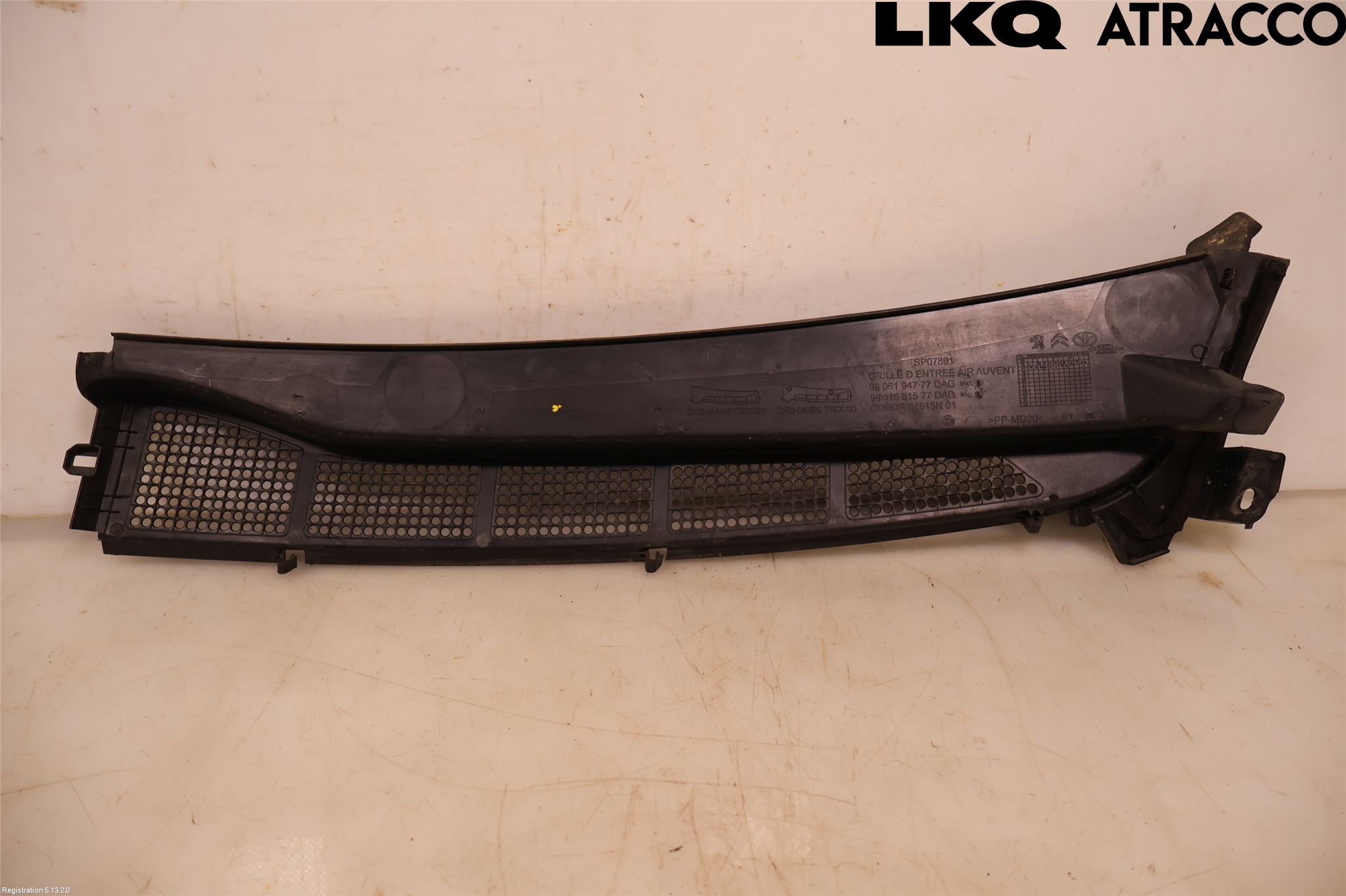 Toyota PROACE II 16- Visker Deksel-Grill-Under Frr