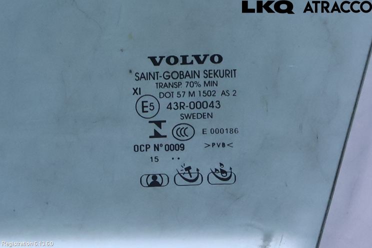 Volvo XC60 14-17 Dørrute Foran Venstre 4 Dørs