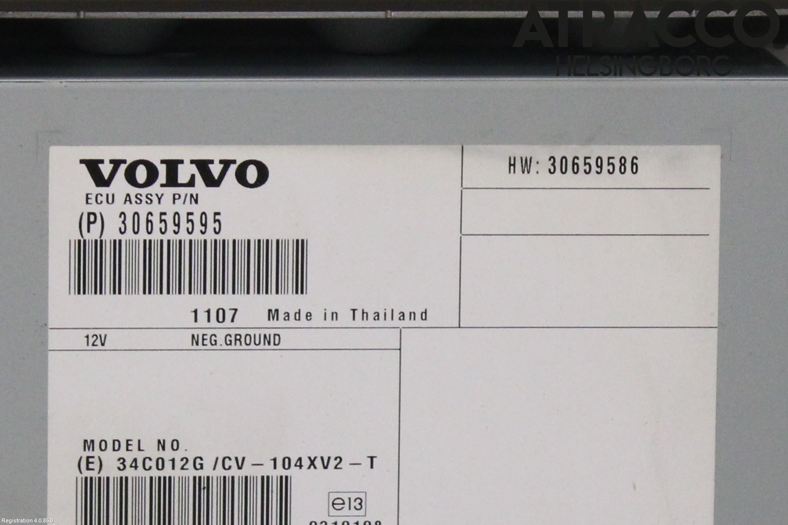Volvo V60 11-13 Stereo Forsterker