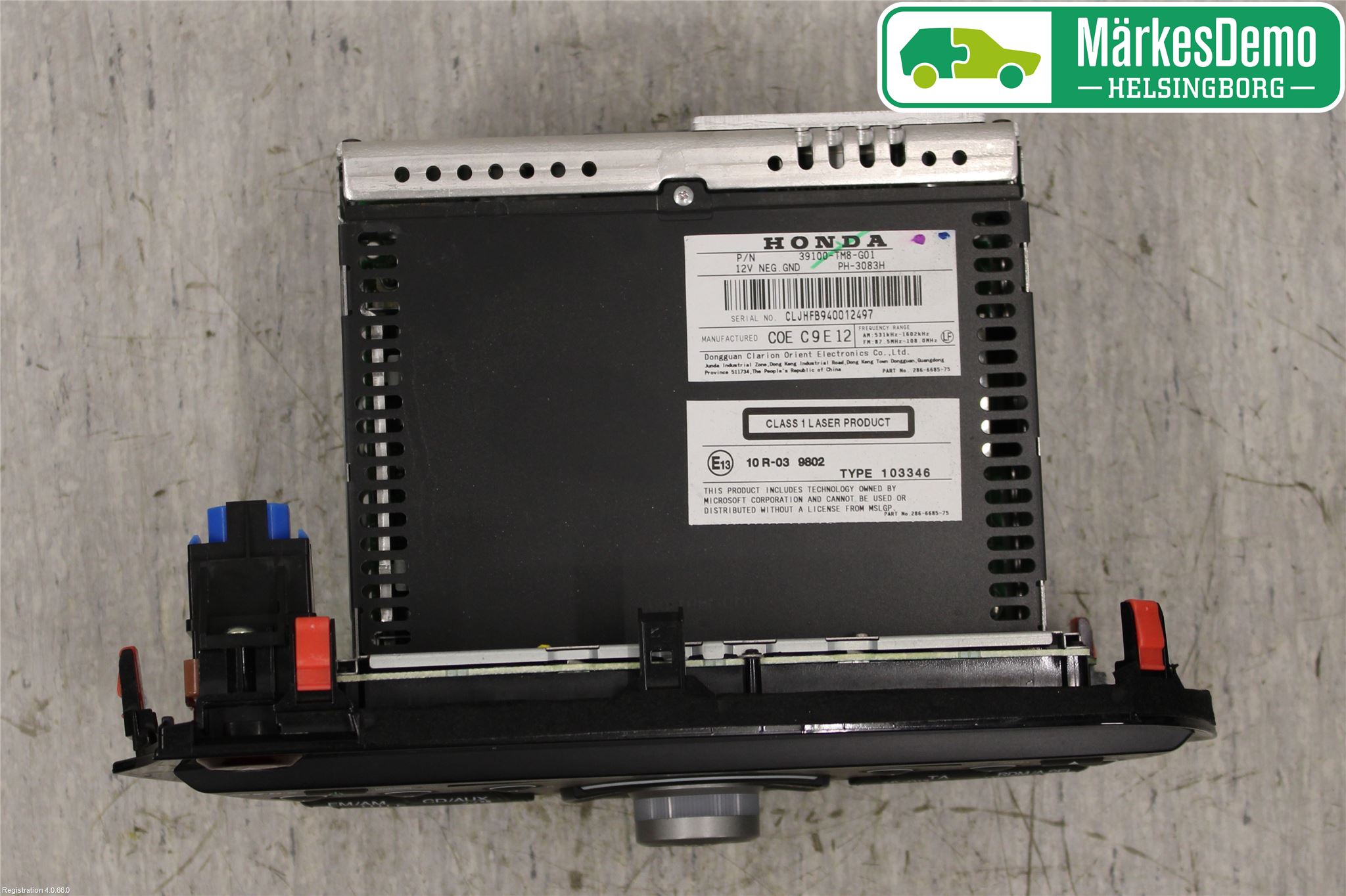 Honda INSIGHT Stereo Radio Med Cd