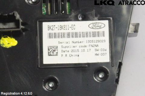 Ford TRANSIT/TOURNEO CUSTOM 13-24 Stereo Radio Med Cd