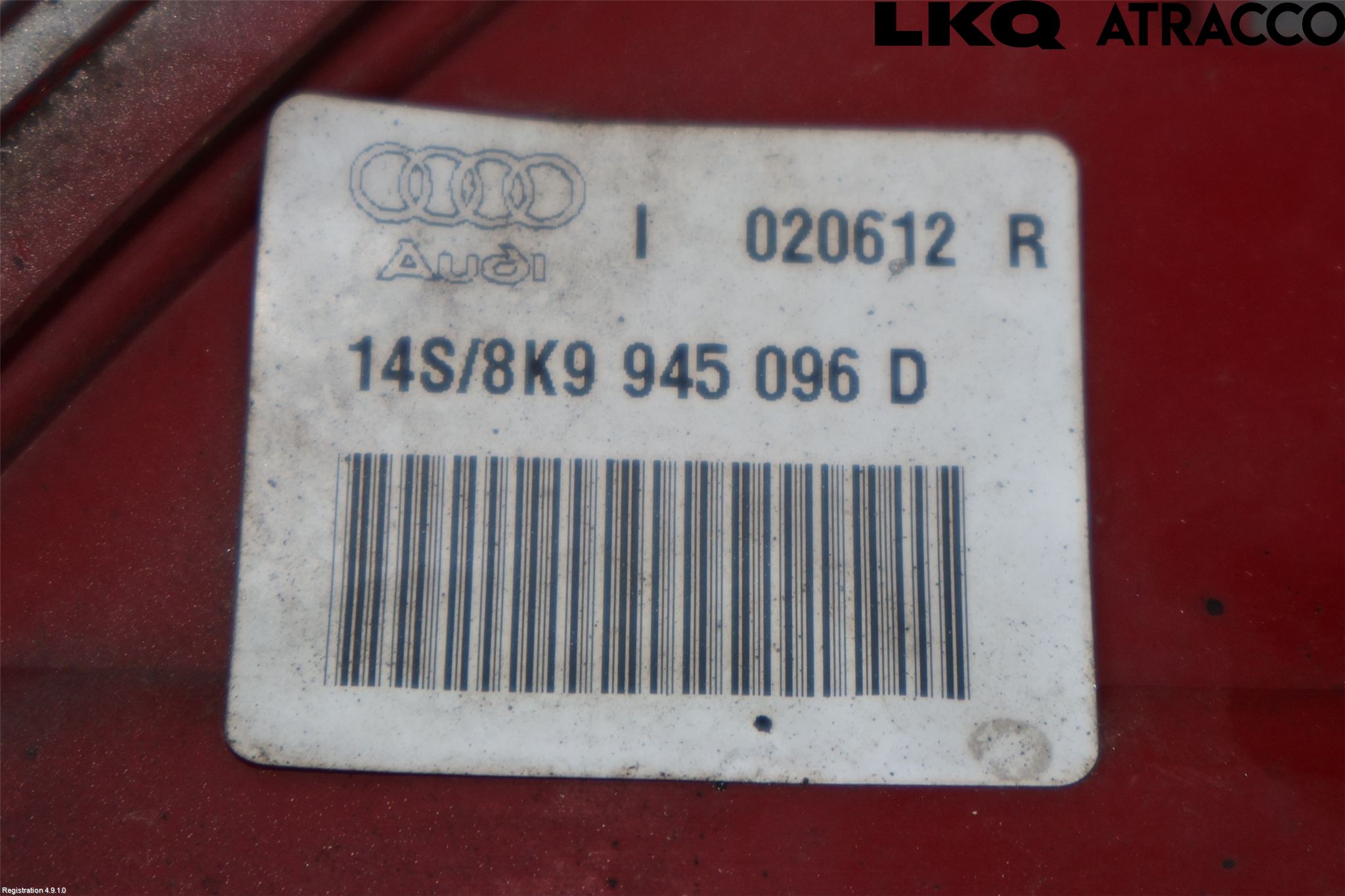 Audi A4 12-15 Baklykt Høyre