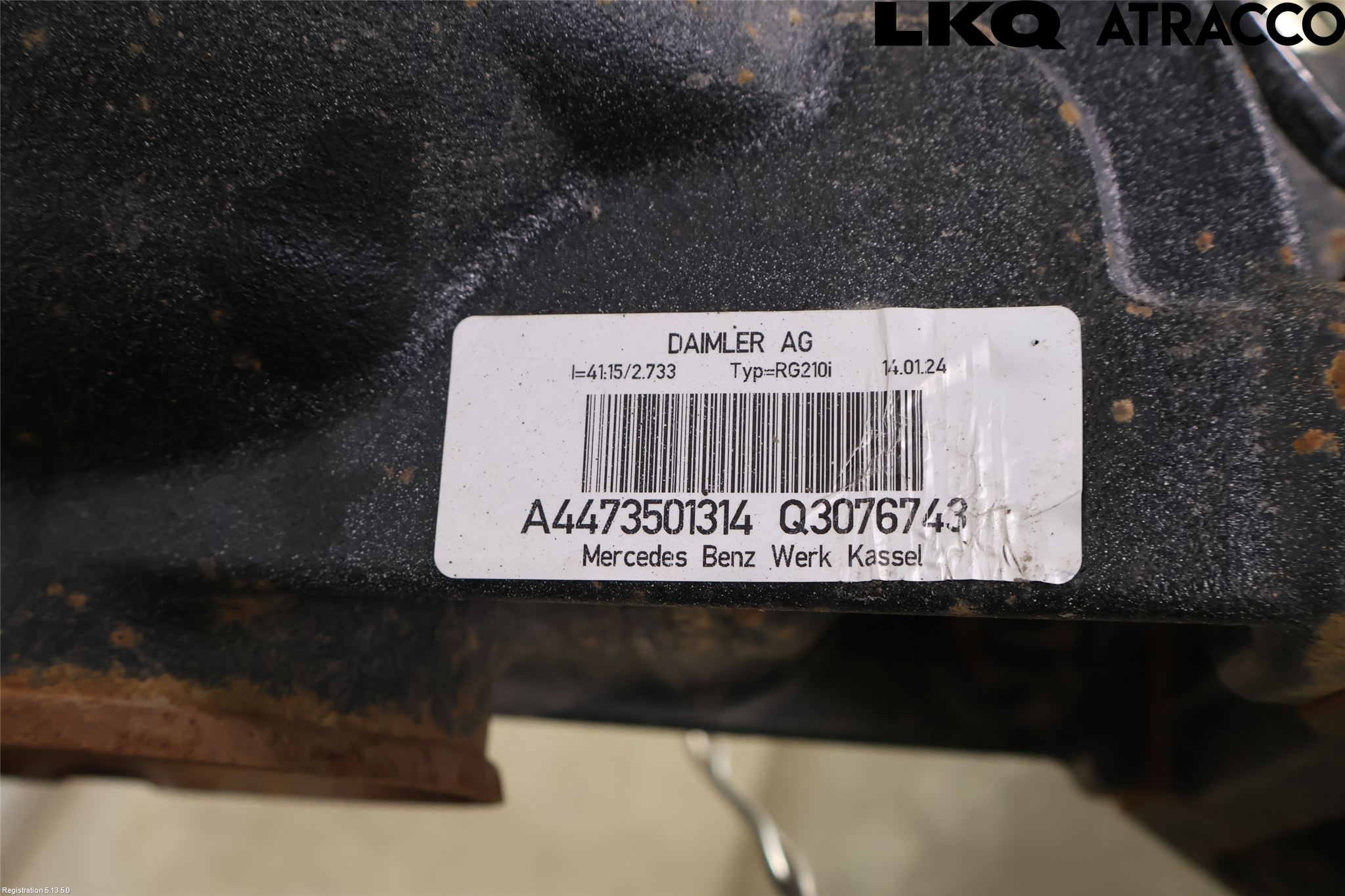 Mercedes-Benz MB VITO/V-KLASS (W640,W447,W448) 14- Bakaksel Kardang Bak -Diff
