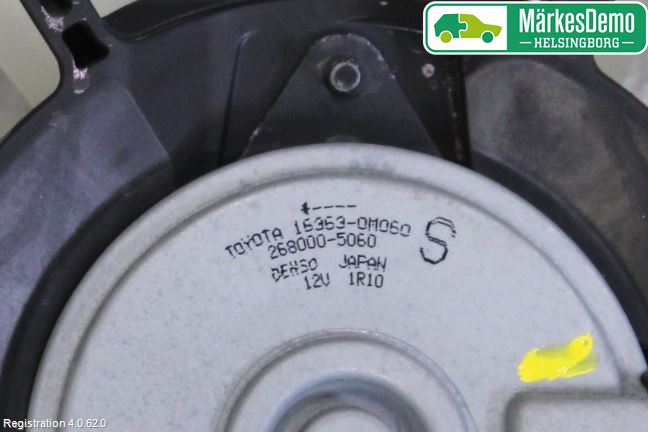 Toyota YARIS XP130 12-14 Kjølevifte Elektrisk