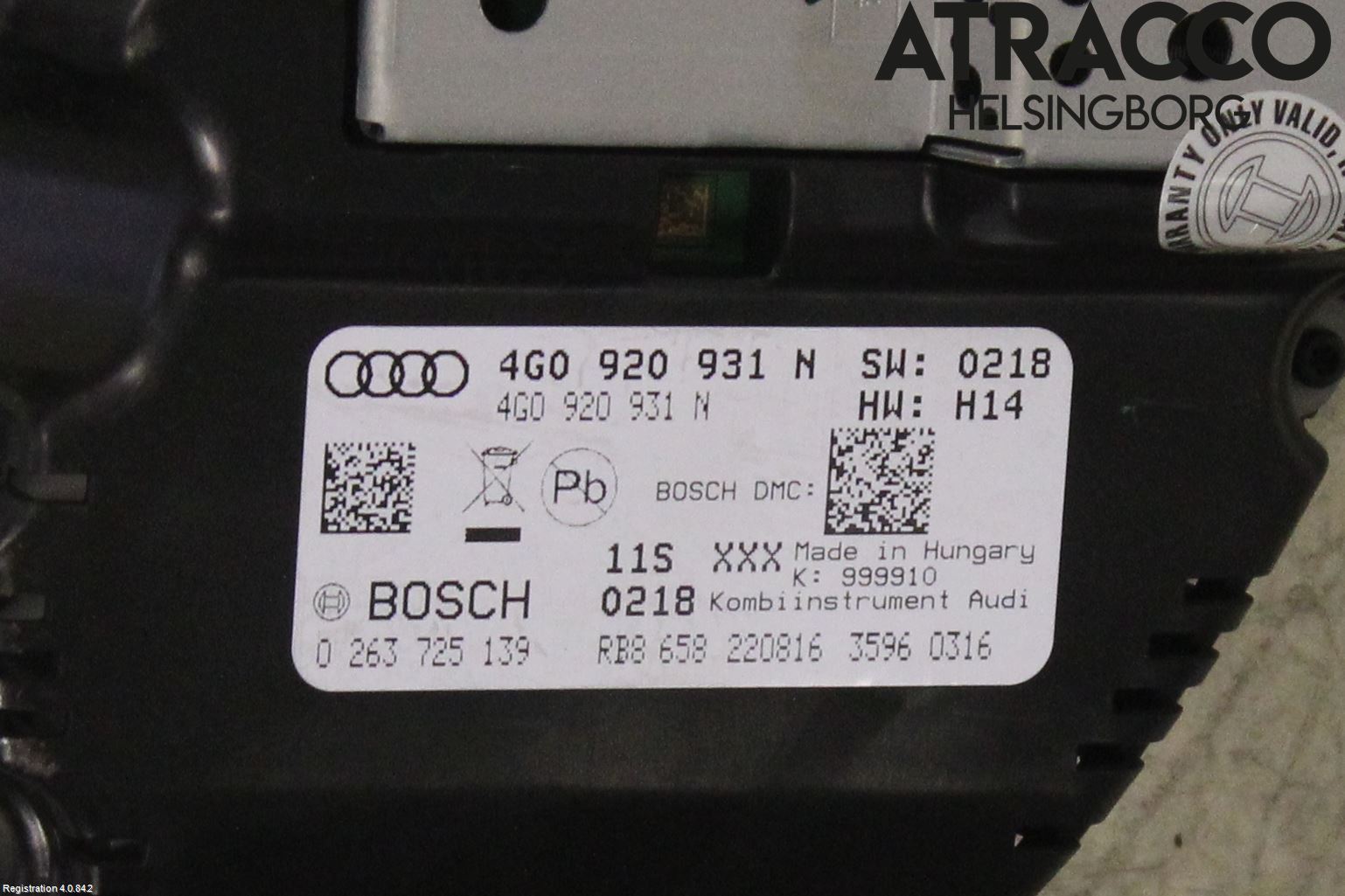 Audi A6/S6 4G 11-18 Instr Kombinert
