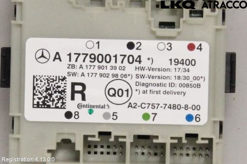 Mercedes-Benz MB A-KLASS (W176) 13-18 Styreenhet Dør