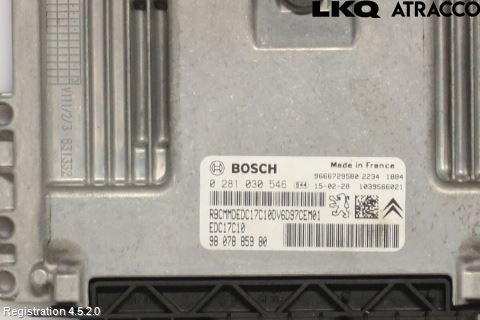 Citroen BERLINGO 08-18 Styreenhet Dieselpumpe