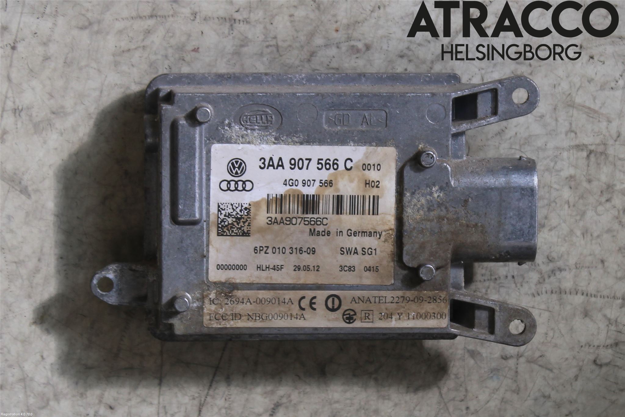 Volkswagen VW PASSAT CC 08-16 Sensor Kollisjonsbeskyttelse