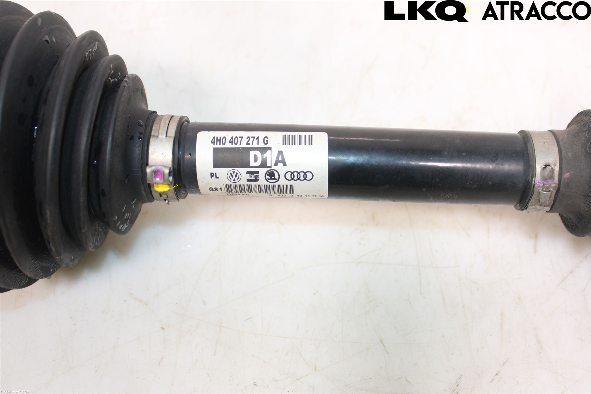 Audi A8/S8 4H 10-17 Drivaksel Foran Kompl Venstre