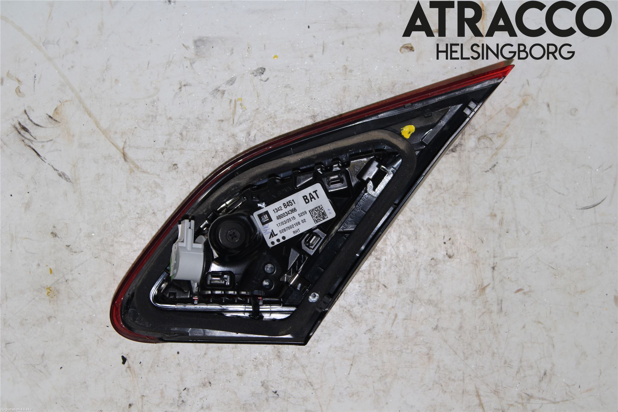 Opel CORSA E 15-19 Baklykt Venstre  På Luke(Indre