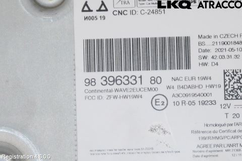 Citroen C4/E-C4 C4X/E-C4X III 21- Stereo Radio