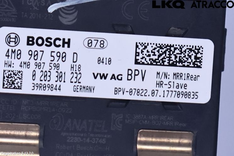 Audi A5 17- Sensor Kollisjonsbeskyttelse