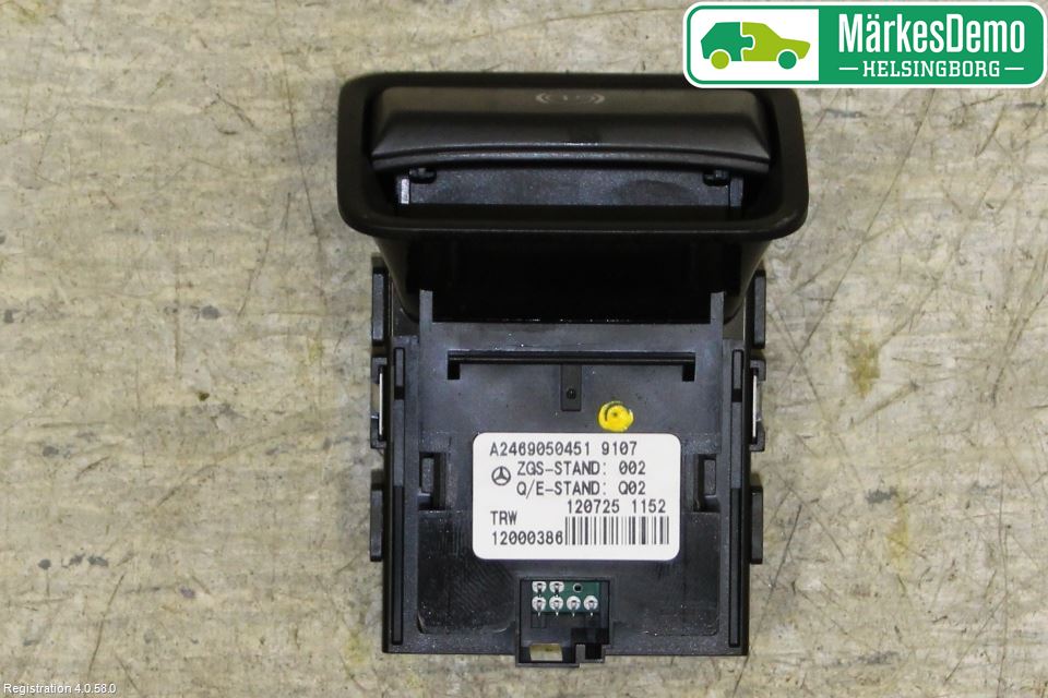 Mercedes-Benz MB B-KLASS (W246/W242) 12-19 Bryter Parkeringsbrems