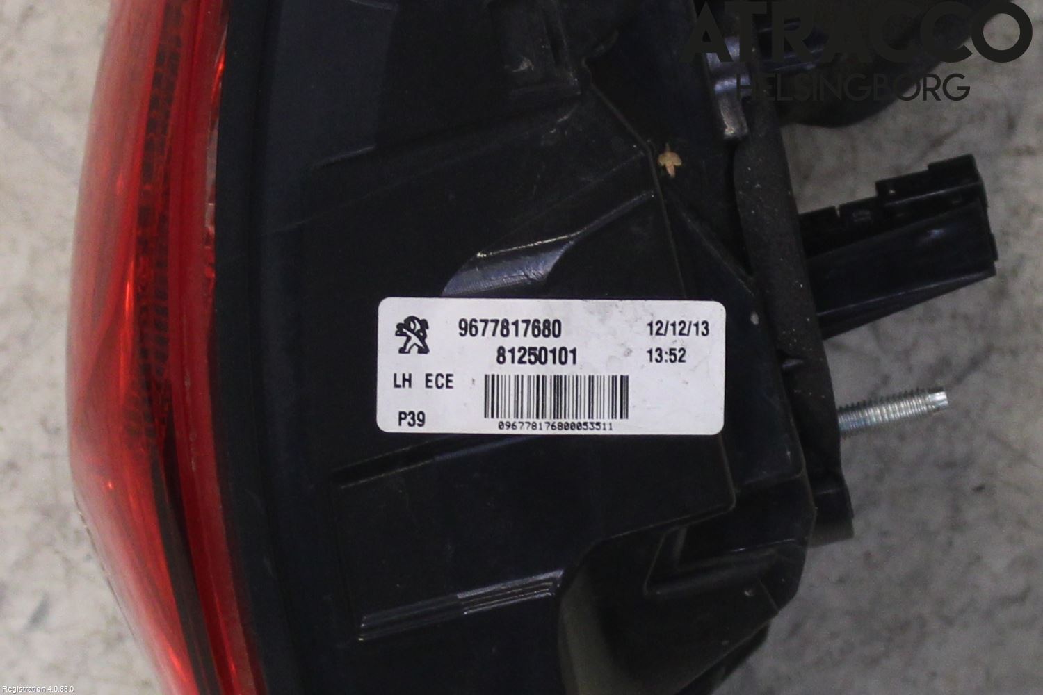 Peugeot 308 14-21 Baklykt Venstre