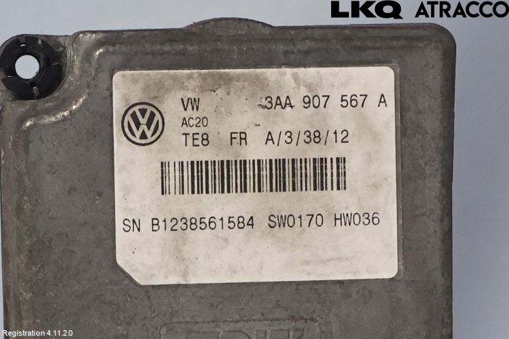 Volkswagen VW PASSAT 11-14 Sensor Fartsbegrensning