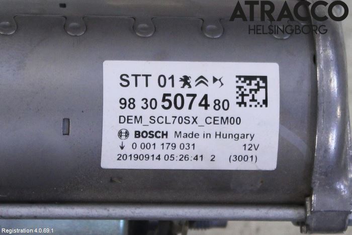 Peugeot 308 14-21 Startmotor