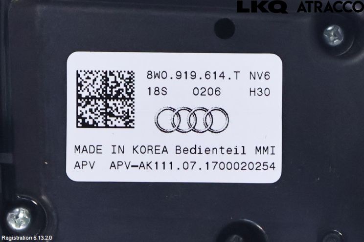 Audi A5 17- Bryter Multifunksjon