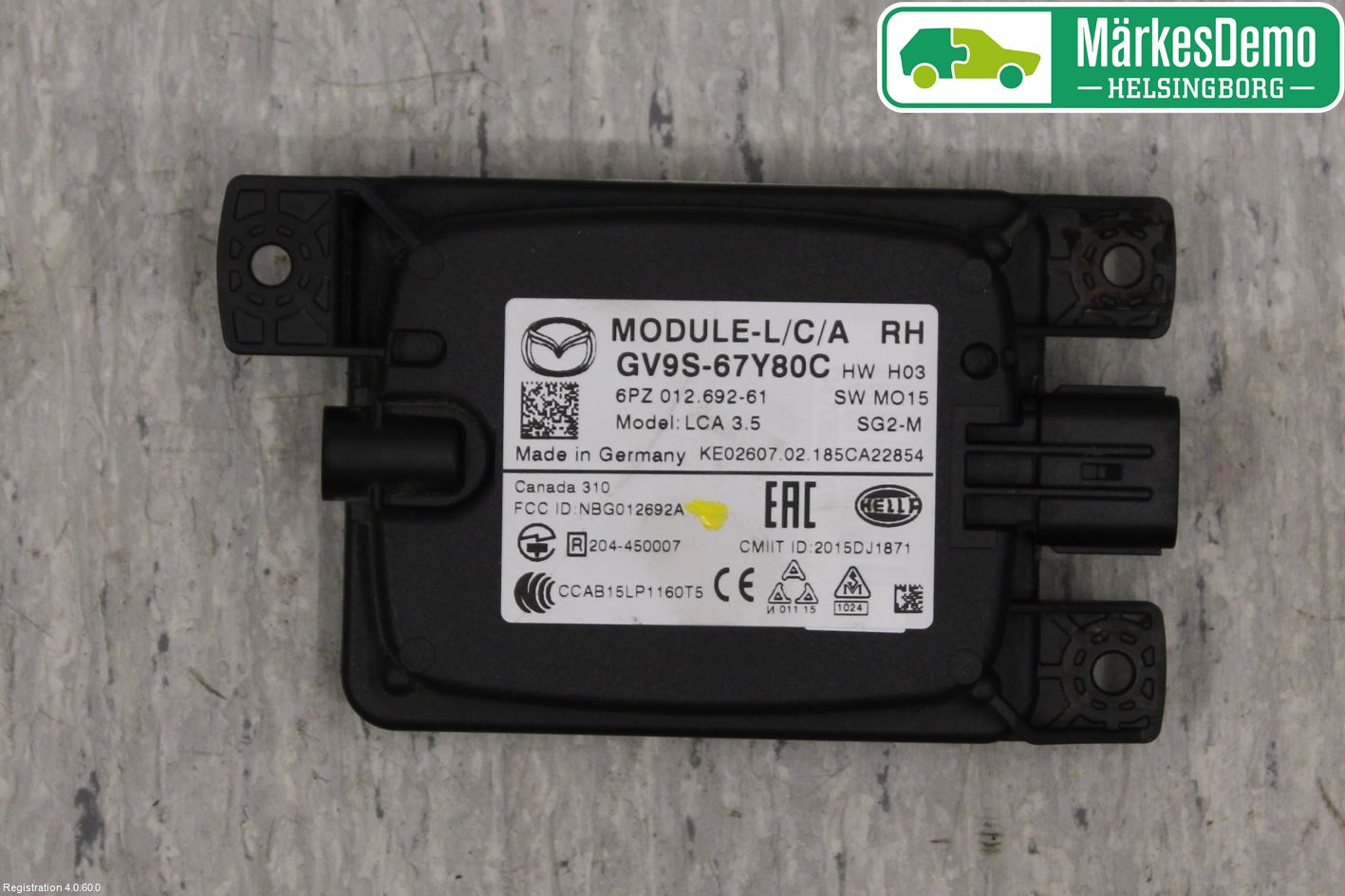 Mazda 6 13- Sensor Kollisjonsbeskyttelse