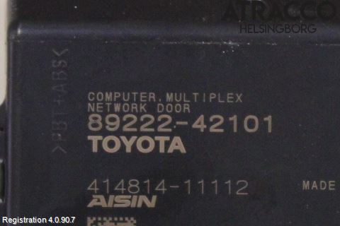 Toyota RAV4 19- Styreenhet Bakluke