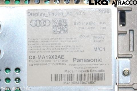 Audi A3/S3 8Y 21- Multifunktionsdisplay