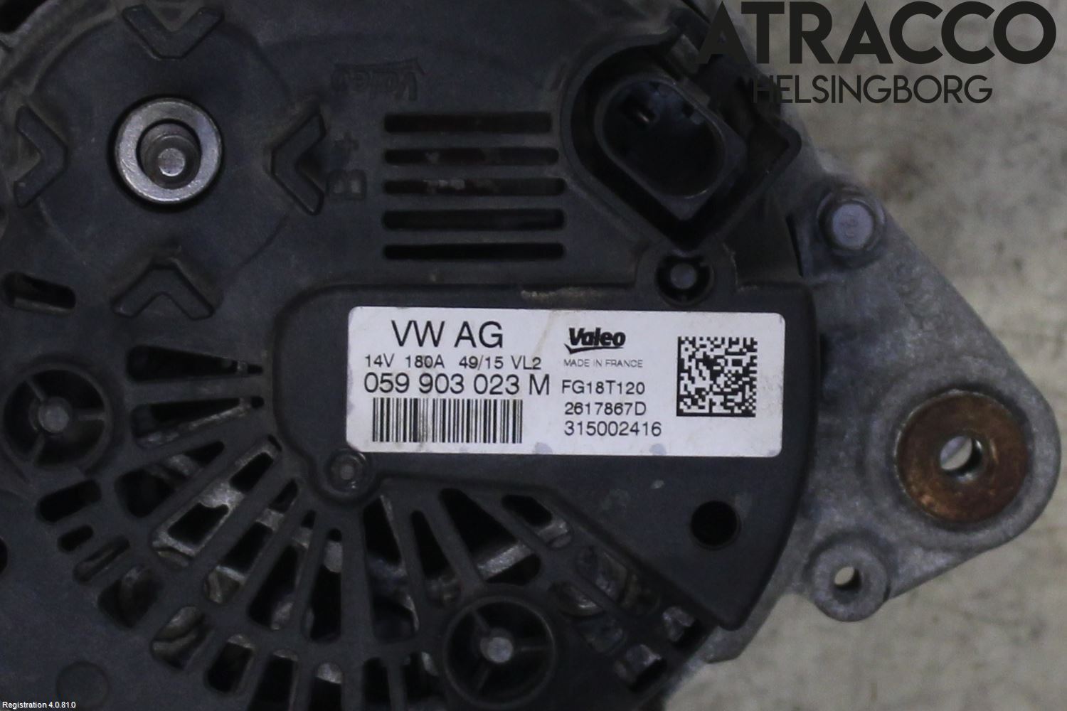 Volkswagen VW TOUAREG 7P 11-18 Dynamo