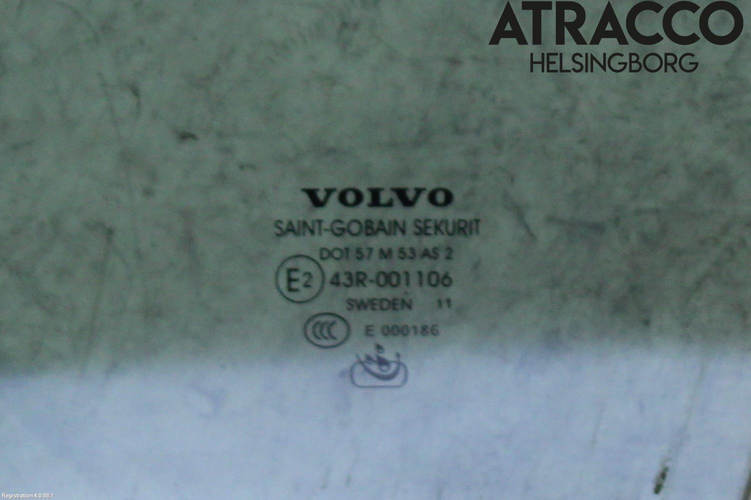 Volvo V50 08-12 Dørrute Foran Venstre 4 Dørs