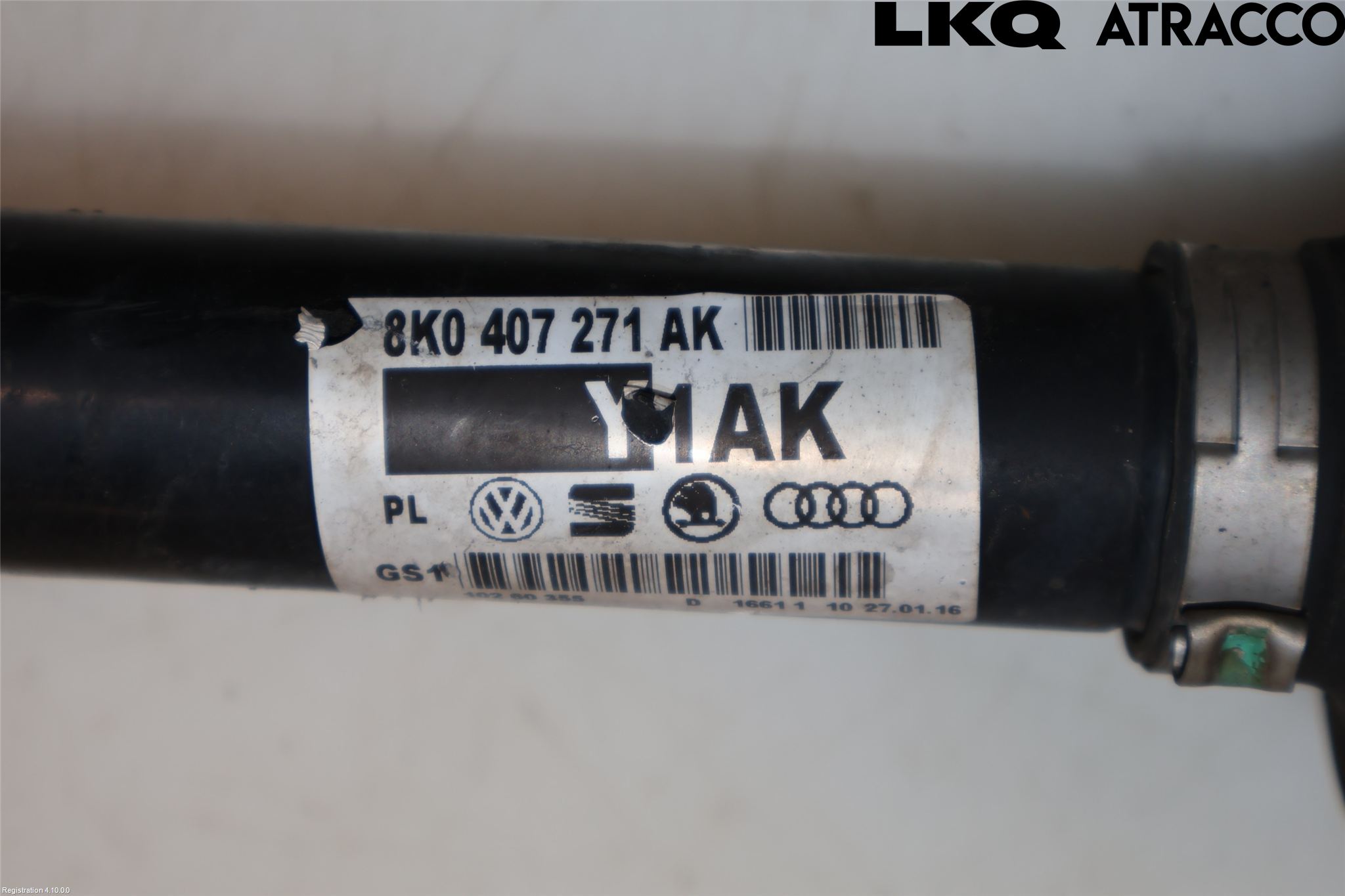 Audi A5 07-16 Drivaksel Foran Kompl Høyre