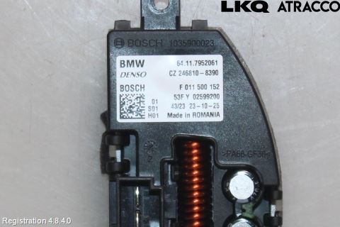 BMW 1 F40 19- Varmeapparat Viftemotstand