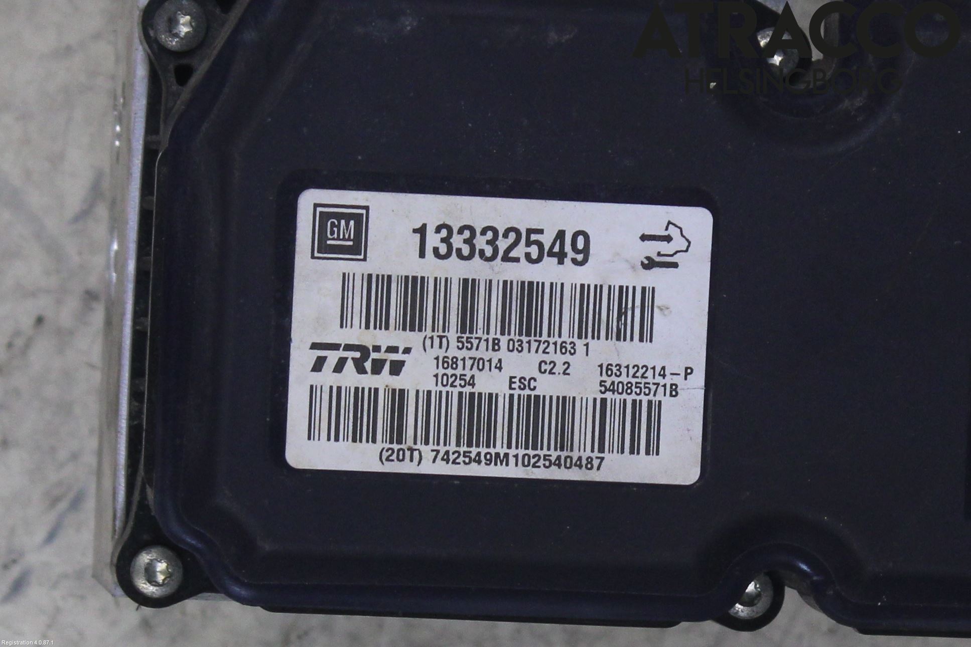 Opel INSIGNIA 09-16 Abs Hydraulikkaggregat