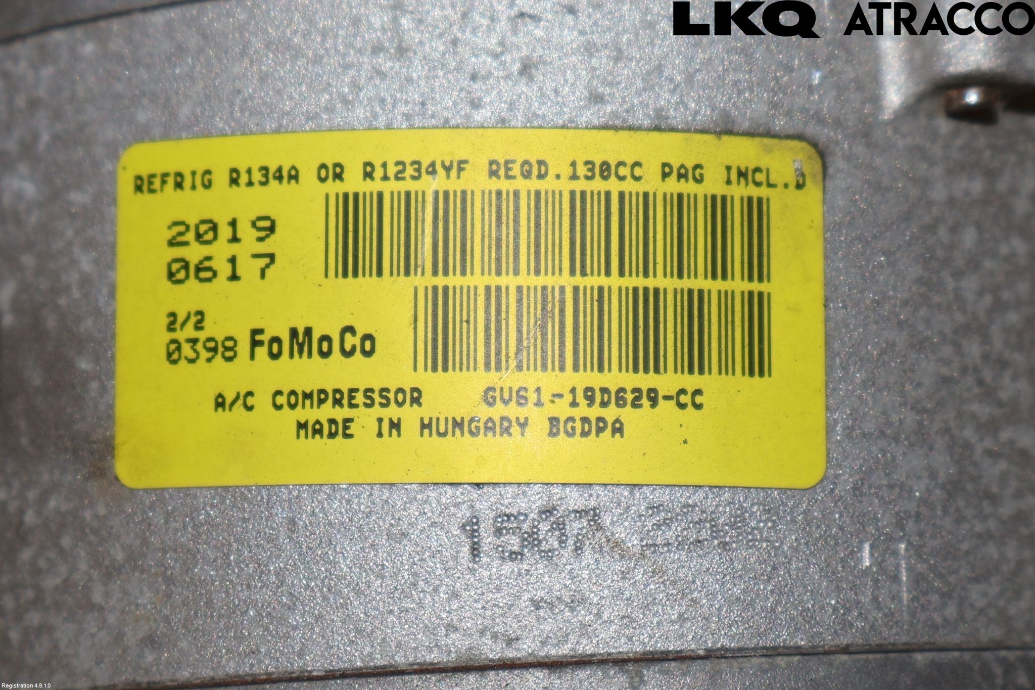 Ford KUGA 17-19 Varme Ac Kompressor