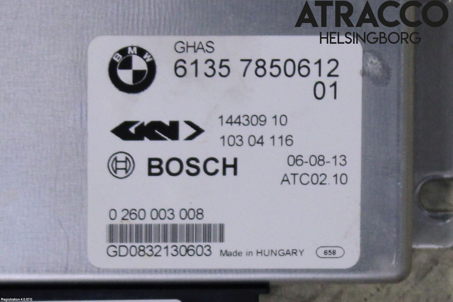 BMW 5 F10/F11/F18 09-17 Styreenhet Øvrig
