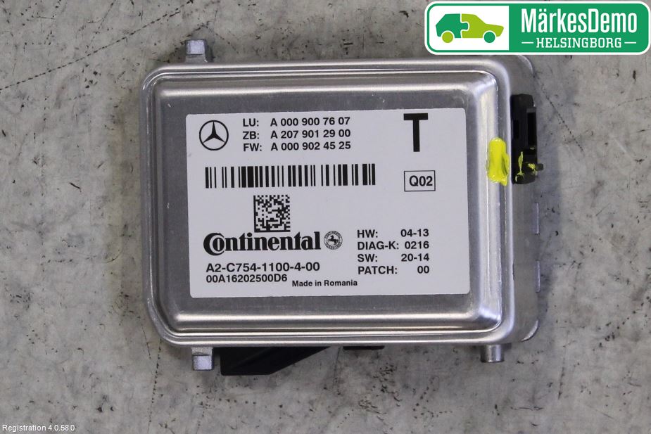 Mercedes-Benz MB CLA-KLASS (C117/X117) 13-19 Sensor Kollisjonsbeskyttelse