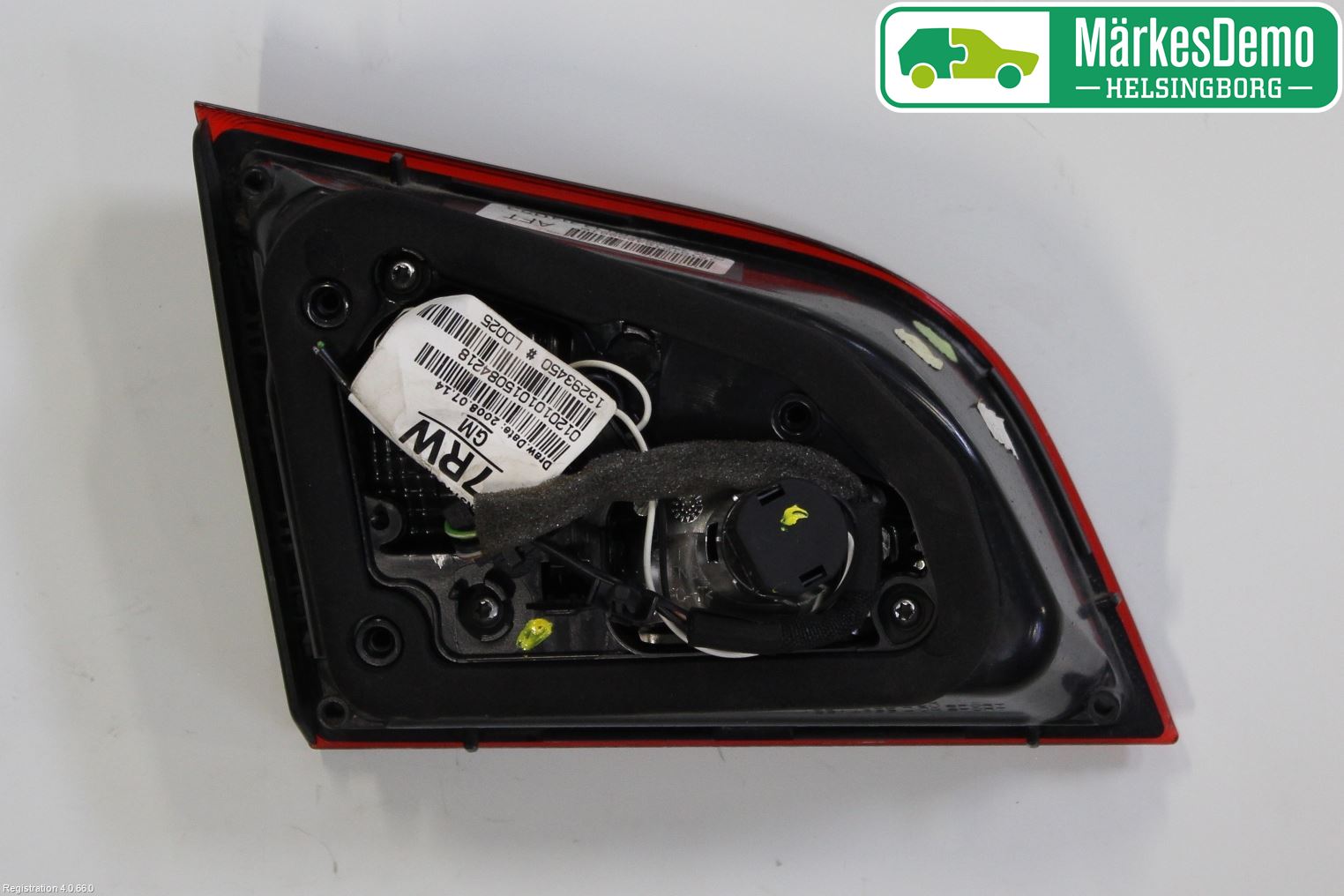 Opel ASTRA J 10-15 Baklykt Høyre  På Luke(Indre)