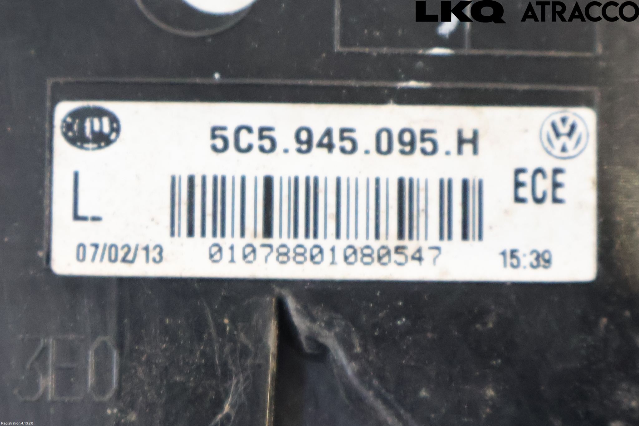 Volkswagen VW BEETLE 12- Baklykt Venstre