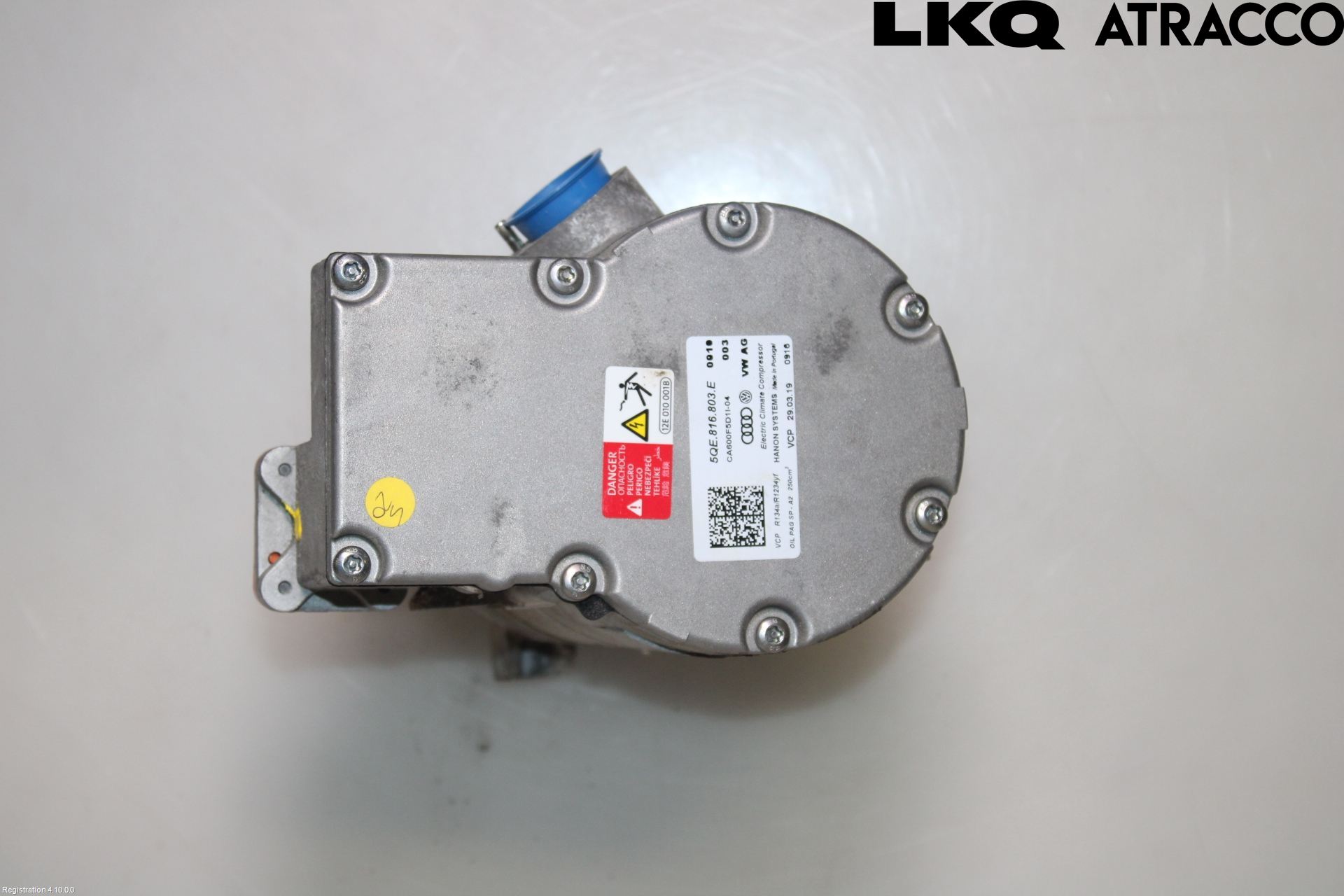 Volkswagen VW GOLF / E-GOLF VII 13-20 Varme Ac Kompressor