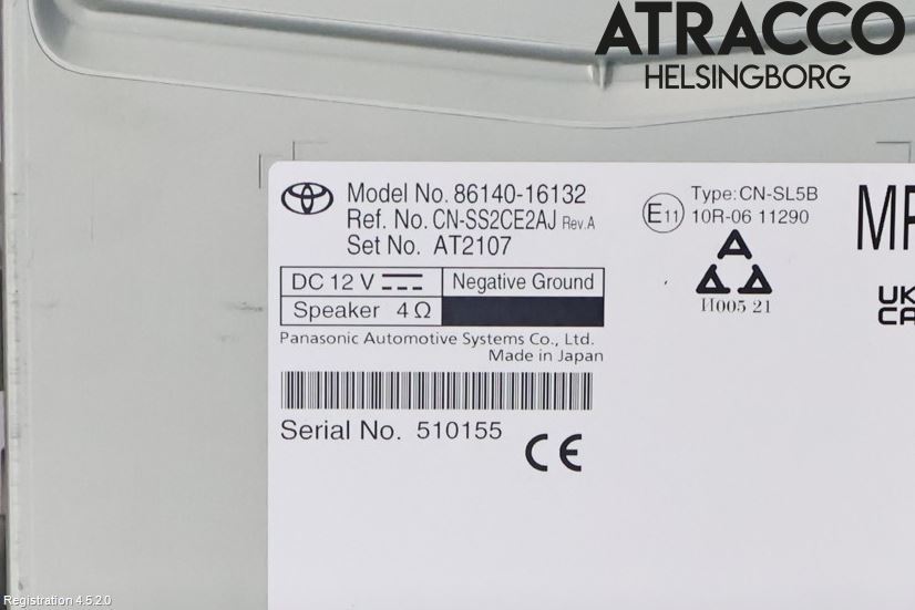 Toyota COROLLA CROSS XG10 22- Stereo Radio Med Cd