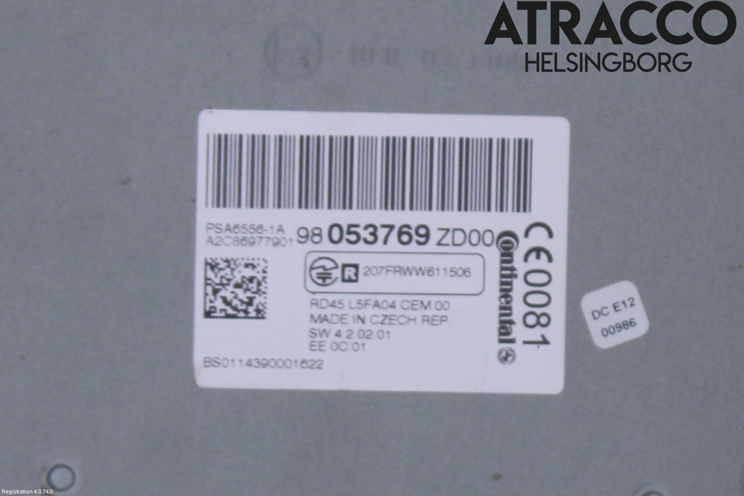 Citroen C5 08-17 Stereo Radio Med Cd