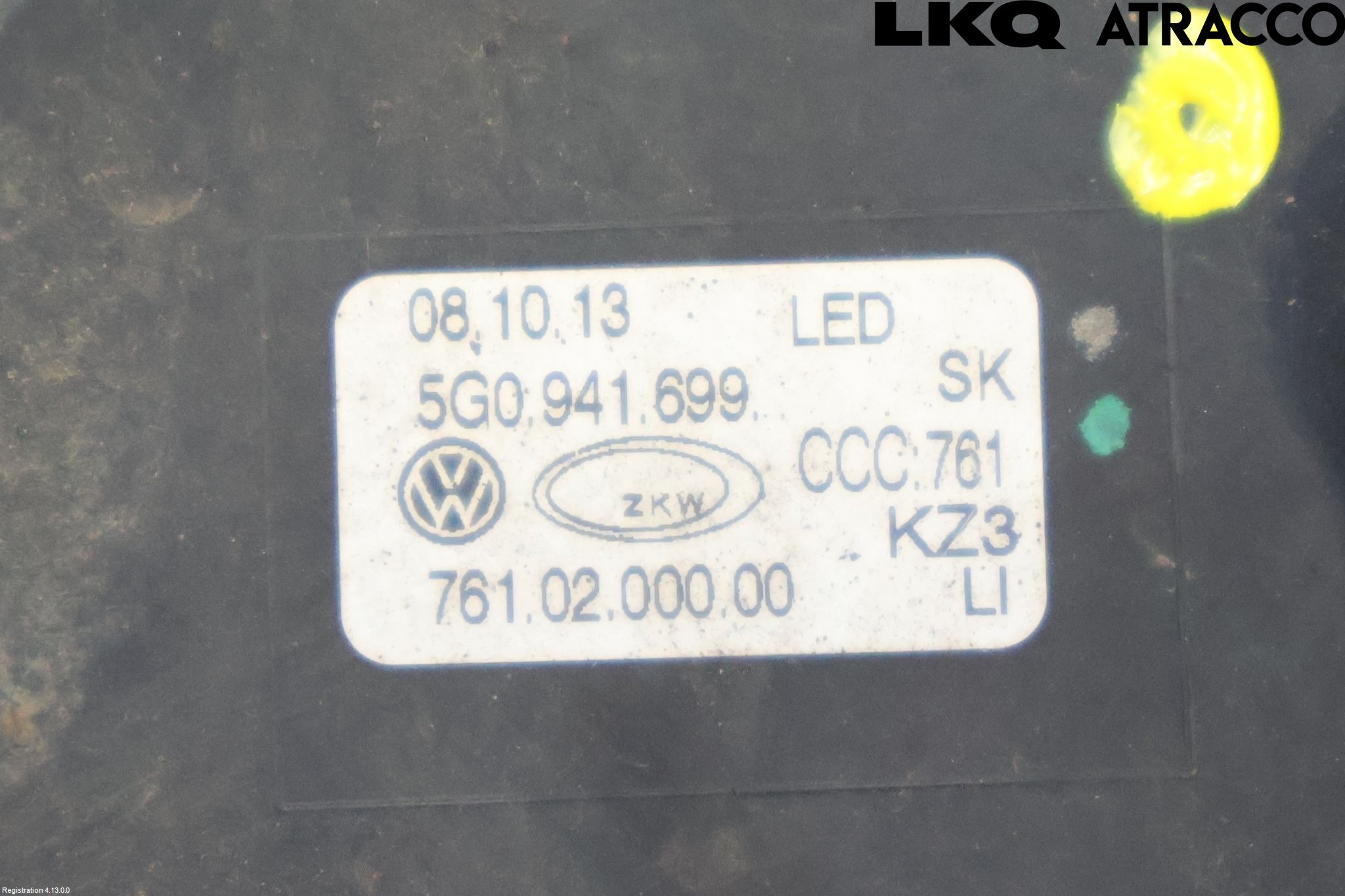 Volkswagen VW GOLF / E-GOLF VII 13-20 Frontlykt-Kurve-Tåkelys
