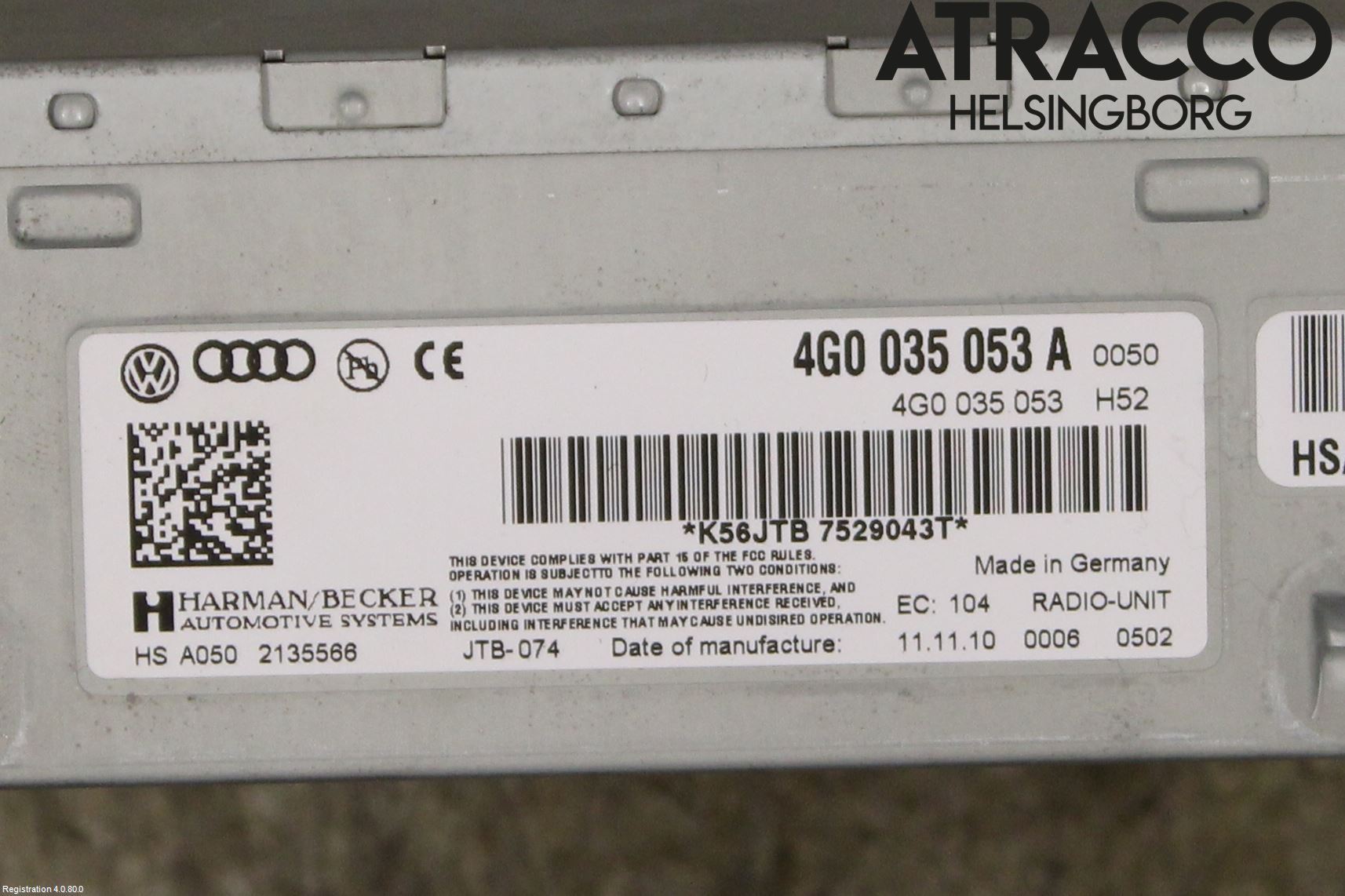 Audi A7/S7 4G 11-17 Stereo Radio