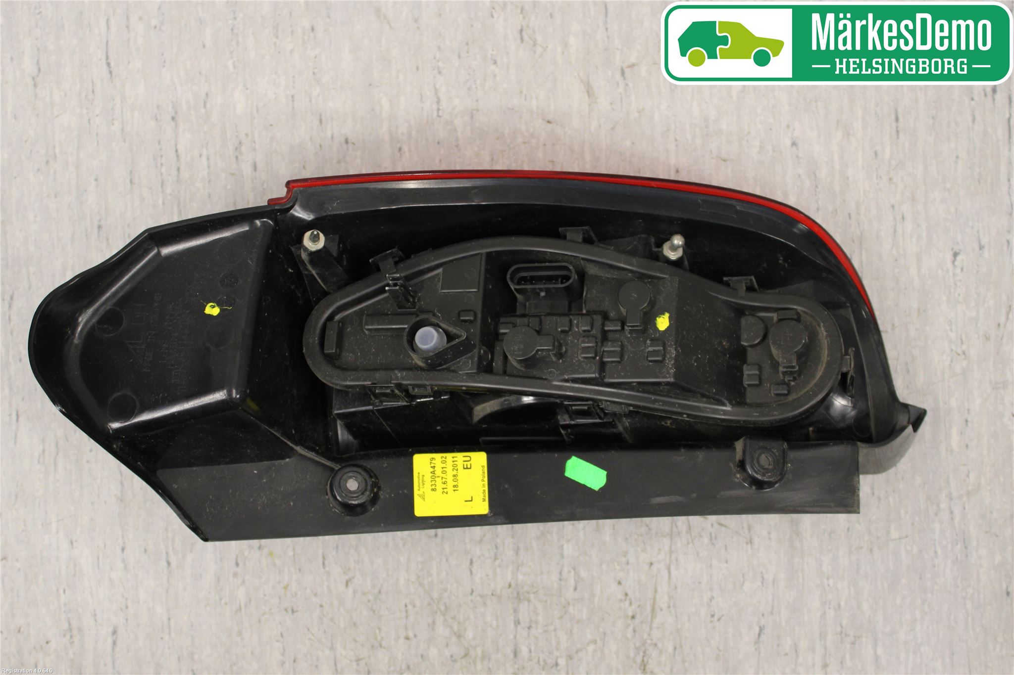 Mitsubishi COLT 09-13 Baklykt Venstre