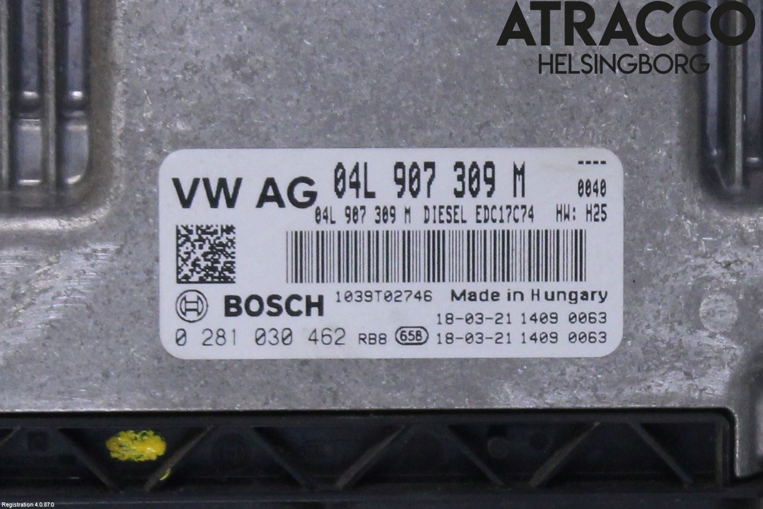 Volkswagen VW PASSAT 15-19 Styreenhet Dieselpumpe